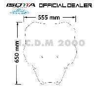 PARABREZZA ISOTTA HONDA FORZA 125 cc ANNI 2021 2022 + KIT MONTAGGIO