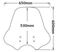 Parabrezza Isotta Maxi Moto Guzzi V7 Stone (E5) 2021 Trasparente