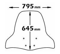 PARABREZZA YAMAHA X-CITY 125 250 2006-2016 PARAVENTO TRASPARENTE ISOTTA E55