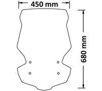 Parabrezza Isotta Media Protezione Completo Di Spoiler Kymco Dtx 360 2021