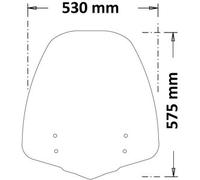 Parabrezza Isotta Media Protezione Per Honda Sh 125-350 I 2021