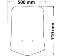 Parabrezza Isotta Media Protezione Per Keeway Vieste 125 - Lexmoto Aura 125 E5