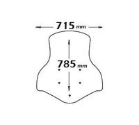 Parabrezza Isotta Media Protezione Per Suzuki Burgman 125-200 2014-2017