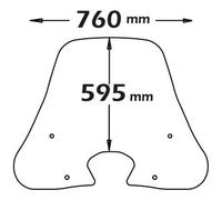 Parabrezza Isotta Media Protezione Per Sym Hd 300 2019- Trasparente