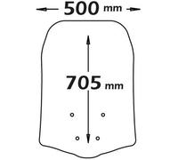Parabrezza Isotta Media Protezione Per Yamaha Tricity 125 - 155