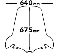 Parabrezza Isotta Media Protezione Sym - Joy Max 250-300 Evo 2009-