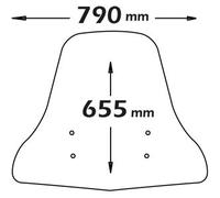 Parabrezza Isotta Media Protezione Yamaha Aerox 50 2013-2017