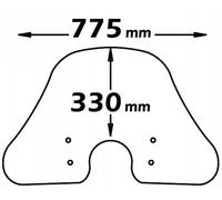 Parabrezza Isotta Summer 490x725x3 Per Piaggio Vespa Lx 150 2005 > 2014