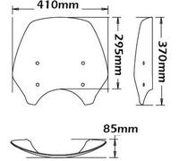 Parabrezza Isotta Summer Per Triumph Bonnevile Se 2008-2013 Trasparente