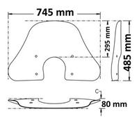 Parabrezza Isotta Summer Trasparente 2019 - 2022 Vespa GTS HPE e GTS i - GET