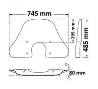 Parabrezza Isotta Summer Trasparente Piaggio Vespa Gts I-get 300 2019 2022