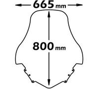 Parabrezza Isotta Tipo Alto Con Paramani Incorporati Per Majesty 400 2004-2008