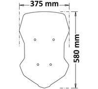 Parabrezza Isotta Touring Alta Protezione per Yamaha Tracer 700 Fumé Chiaro