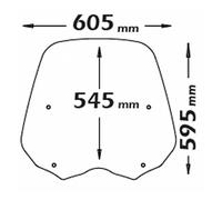 PARABREZZA HONDA SH 125I 150I 2005>2008 Paravento Senza Attacchi Tipo Originale