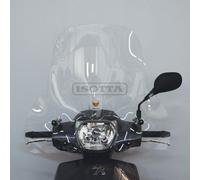 PARABREZZA ISOTTA TRASPARENTE COMPLETO DI ATTACCHI PER BELVILLE 200 2017 2018
