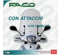 PARABREZZA LASTRA PARAVENTO ALTO TRASPARENTE FACO HONDA SH MODE 125 2013 2017