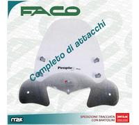 PARABREZZA LASTRA PARAVENTO TRASPARENTE ALTO ATTACCHI KYMCO PEOPLE 250 S 2006