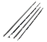 Parabrezza Laterale tenuta Compatibile Con Lexus Per LX450 1996 1997 1998 4 Pezzi Guarnizione Per Finestrini Guarnizione Per Porte Modanatura Per Cintura OEM 75720-60021(Chrome)