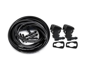 Parabrezza Lava Ugello Compatibile Con Jeep Per Grand Per Cherokee WK2 Per Liberty KK 2006-2018 Parabrezza Anteriore Tergicristallo Rondella Spray Jet Ugello Kit Tubo Lavavetri(2)