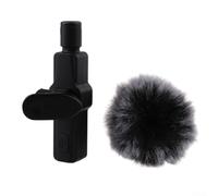 Parabrezza lavalier per microfono da 5-8 mm, stile bottone, in schiuma, per microfono da bavero, riduzione del rumore del vento, per esterni (0,5 mm)