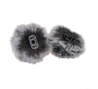 Parabrezza lavalier per microfono da 5-8 mm, stile bottone, in schiuma, protezione antivento per microfono da bavero, riduzione del rumore del vento, per esterni (pulsante)
