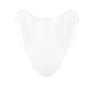 Parabrezza Modificato Sostituzione Cupolino A Doppia Bolla Per Moto, Deflettori Antivento Per Suzuki GSXR600 GSX-R750 GSX-R 600 750 K4 2004 2005(CHIARO)
