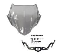 parabrezza Moto Carenatura Anteriore Copertura Dello Schermo Vento Deflettore Parabrezza Per MT-03 MT-25 Per MT03 MT25 2020-2025 Moto paravento(Grigio chiaro)