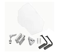 Parabrezza moto Deflettore Antivento Regolabile Airflow Per Ducati Parabrezza Universale Moto(Chiaro)