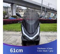 Parabrezza Moto Fit HONDA PCX160 PCX125 61CM Nero Grigio