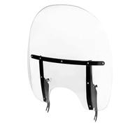 Parabrezza Moto Moto Parabrezza Parabrezza per Harley per Softail per Slim Fat Boy Lo FLSTFB Deluxe FLS FLSS FLST FLSTC FLSTF FLSTN 2000-2017 Spoiler Parabrezza(Nero)