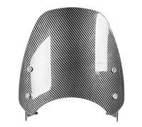 Parabrezza moto Moto Parabrezza Visiera Schermo Deflettore Per Triumph Per Street Per Twin 900 2019 2020 2022 Parabrezza Deflettore(Guardia in fibra di carbonio)