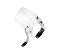 Parabrezza Moto Nero/Trasparente Paravento moto | Per Sportster XL 1200 883 2004-2019 Deflettore ABS + Staffa in ferro metallico + Viti in acciaio inossidabile(Transparent)