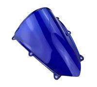 Parabrezza moto Parabrezza A Doppia Bolla Per CBR600RR F5 2007 2008 2009 2010 2011 2012 Accessori Moto Deflettore Parabrezza(BLU)