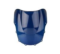 Parabrezza moto Per Kawasaki Per ZZR400 Per ZZR600 ZZR 400 ZZR 600 1993-2007 Moto Schermo Double Bubble Parabrezza Deflettore Protezione Parabrezza Cupolino Del Motociclo Deflettore Aria(Blu)