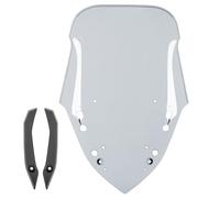 Parabrezza moto per NMAX155 parabrezza carenatura anteriore deflettore compatibile con Y-amaha N-MAX NMAX 155 N-MAX155 2021 2022 2023 protezione per zanzariera a doppia bolla (Fumo Grigio)