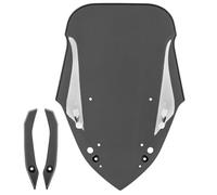 Parabrezza moto per NMAX155 parabrezza carenatura anteriore deflettore compatibile con Y-amaha N-MAX NMAX 155 N-MAX155 2021 2022 2023 protezione per zanzariera a doppia bolla (Fumo nero)