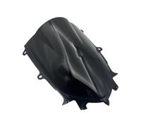 Parabrezza moto Per YZF600 R6 R7 Per YZF-R6 Per YZF-R7 2017 2018 2019 2020 2021 2022 2023 2024 Moto Double Bubble Parabrezza Vento Schermo Cupolino Del Motociclo Deflettore Aria(Nero)