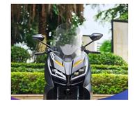 Parabrezza Moto Per ZONTES Per 368D 368 D Modifica Motocicletta Parabrezza Anteriore Alza E Allarga Parabrezza Protezione Intemperie Occhiali Con Staffa Parabrezza Moto Deflettore(Transparent 48cm)