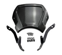 Parabrezza Moto Spoiler Deflettore Parabrezza Vintage Piastra Frontale Per Moto Per HONDA CMX300 CMX500 REBEL 2017-2024 CMX1100 2021-2024 Rebel CUPOLINO VISIERA(Carbon CMX300)