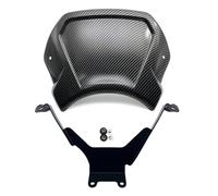 Parabrezza Moto Spoiler Deflettore Parabrezza Vintage Piastra Frontale Per Moto Per HONDA CMX300 CMX500 REBEL 2017-2024 CMX1100 2021-2024 Rebel CUPOLINO VISIERA(Carbon CMX1100)