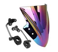 Parabrezza Moto Spoiler,DEFLETTORI ARIA Deflettori parabrezza per moto in plastica ABS a 4 colori, adatti per Kawasaki Ninja 250 300 2013-2017 Spoiler per parabrezza(Color with Bracket)