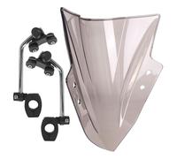 Parabrezza Moto Spoiler,DEFLETTORI ARIA Deflettori parabrezza per moto in plastica ABS a 4 colori, adatti per Kawasaki Ninja 250 300 2013-2017 Spoiler per parabrezza(Smoke with Bracket)