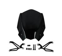 Parabrezza Moto Staffa Di Montaggio Parabrezza Per Moto Deflettore Difesa Dal Vento Per G310R G 310R 2017-2024(Nero)