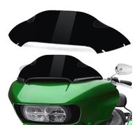 Parabrezza ondulato da 20,3 cm adatto per Harley Davidson Touring Road Glide FLTR 2015-2023 2016 2017 2018 2019 2020 2021 2022 (nero)