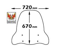 PARABREZZA OVETTO NEO'S YAMAHA MBK 2007-2011 PARAVENTO TRASPARENTE ISOTTA E56