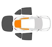 parabrezza pannello parasole Per Dodge Per Caricatore Per Base 2006 2007 2008 2009 2010 Finestra Automobile Parasole Tenda Magnetica Maglia Parabrezza Anteriore(Rear Window - 5Pcs)