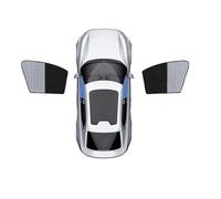 parabrezza pannello parasole Per Vw Per Id.4 Per Crozz Per Id4 Per 2020-2026 Auto Copertura Parasole Pad Finestrini Laterali Visiere(Silver Black 2PCS)