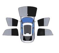 parabrezza pannello parasole Per VW Per Sharan Per 7N 2010-2022 Copertura Auto Tende Sole Tenda Finestra Pads Laterali Coperture(Silver Black 5PCS A)