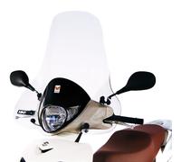 PARABREZZA PARA VENTO SUZUKI SIXTEEN 125 150 2012 TRASPARENTE CON ATTACCHI