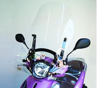 PARABREZZA PARAVENTO ALTO CON PARAMANI INCORPORATI PER HONDA SH 125 MODE 2013